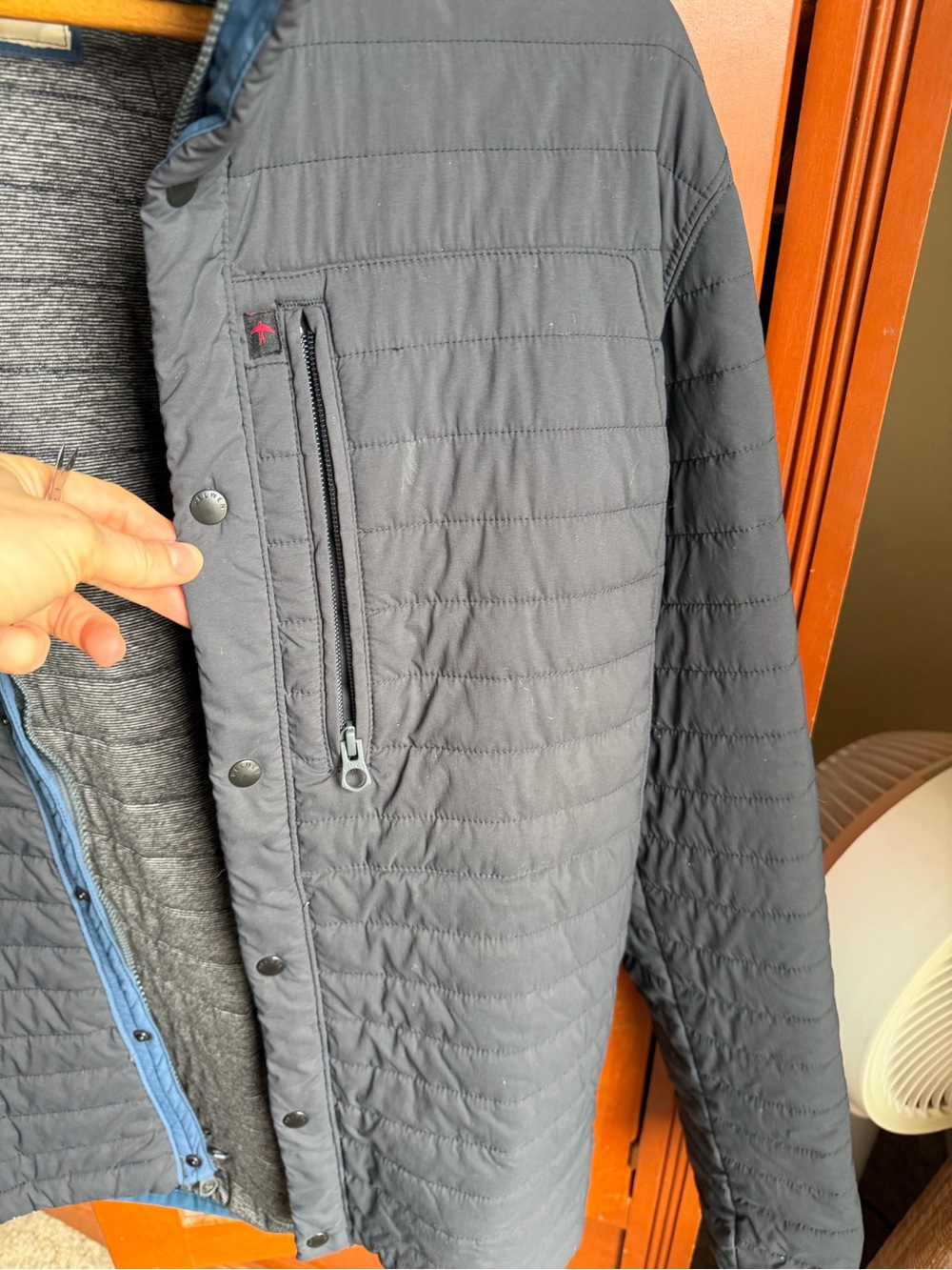 Men's Relwen Quilted Lightweight Jacket — Charcoal Grey - Picture 3 of 7